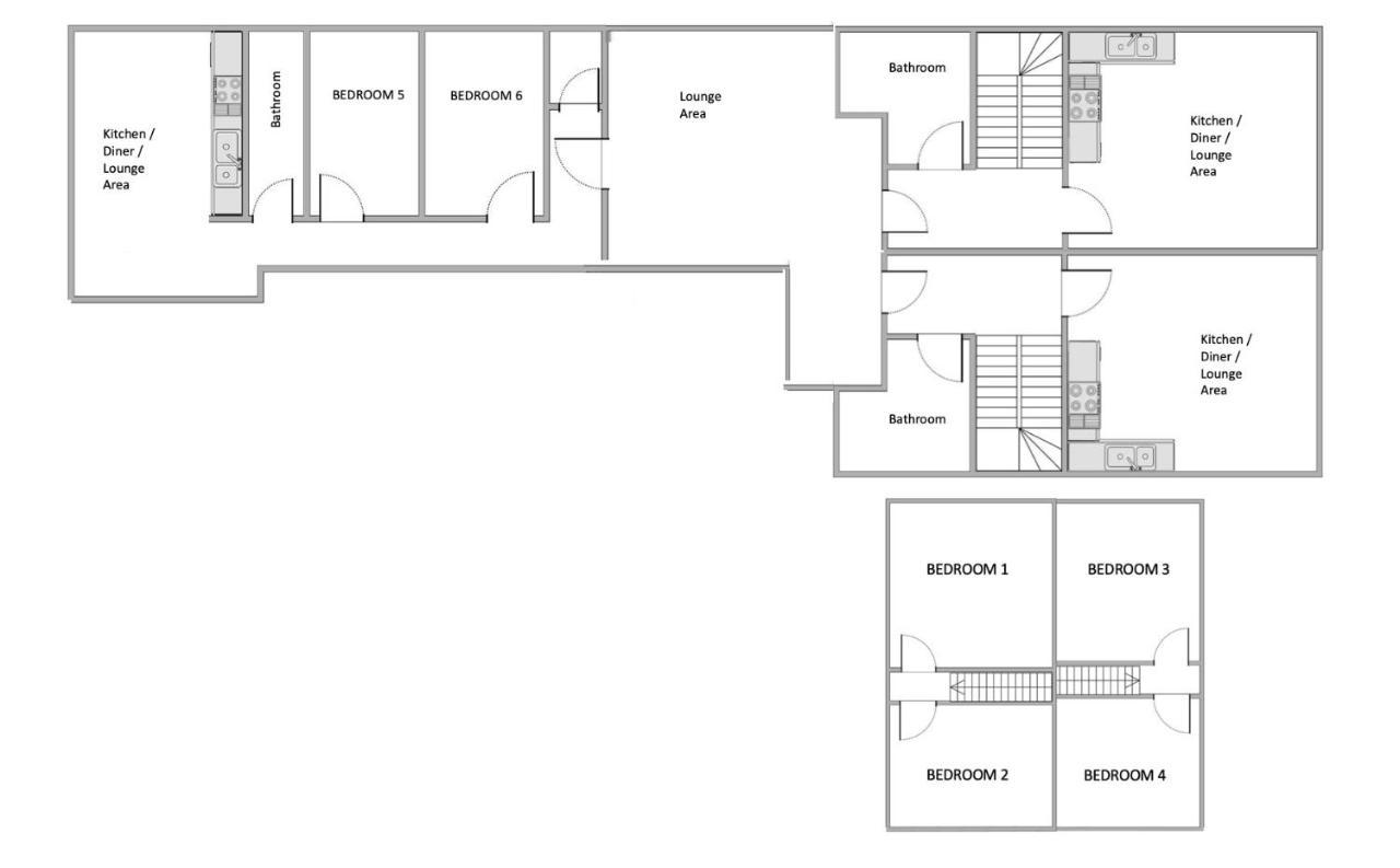 The Penthouse Gathering - Town Centre - Sleeps Up To 16 Apartment Wrexham Exterior photo